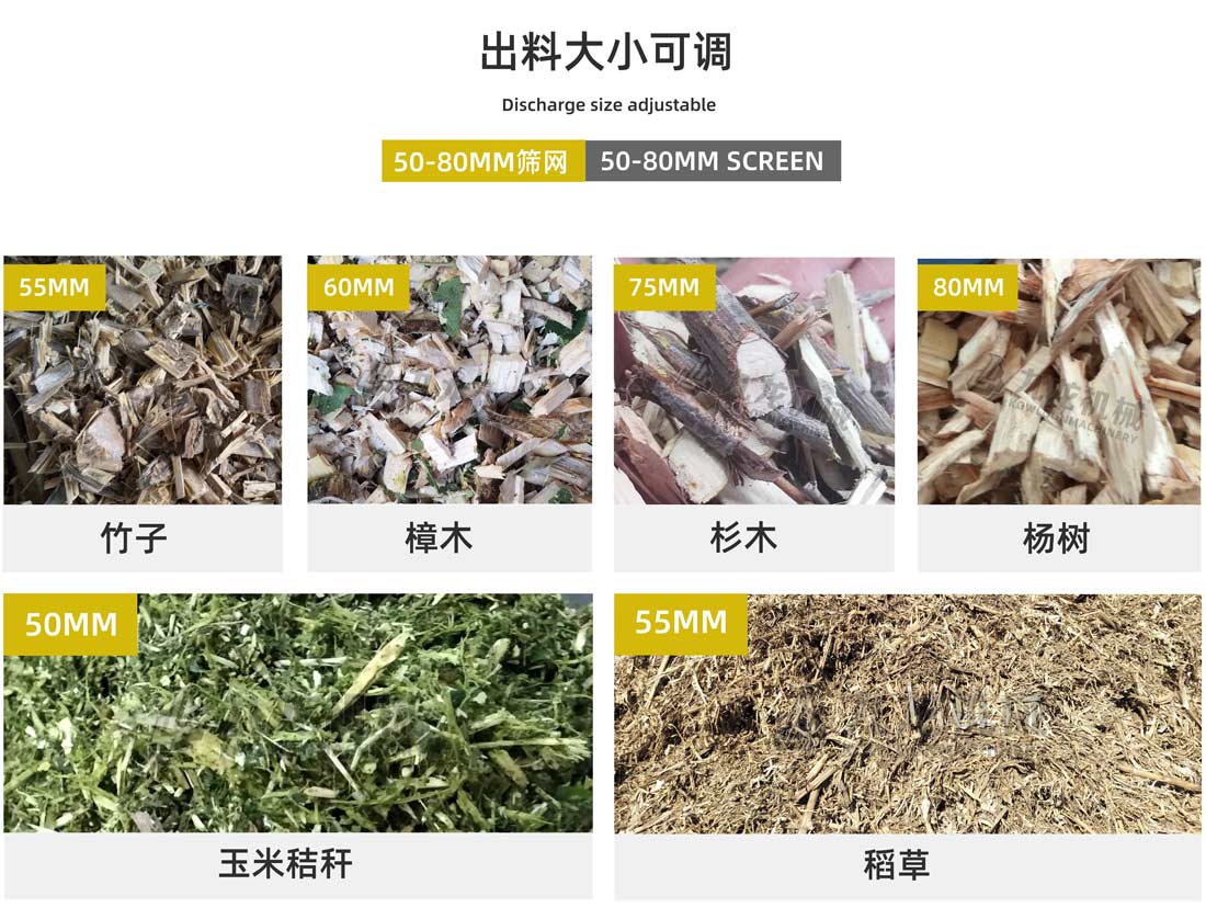 模板破碎機出料大小可調（diào）